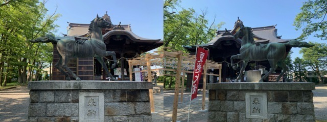 金峯神社の神馬像