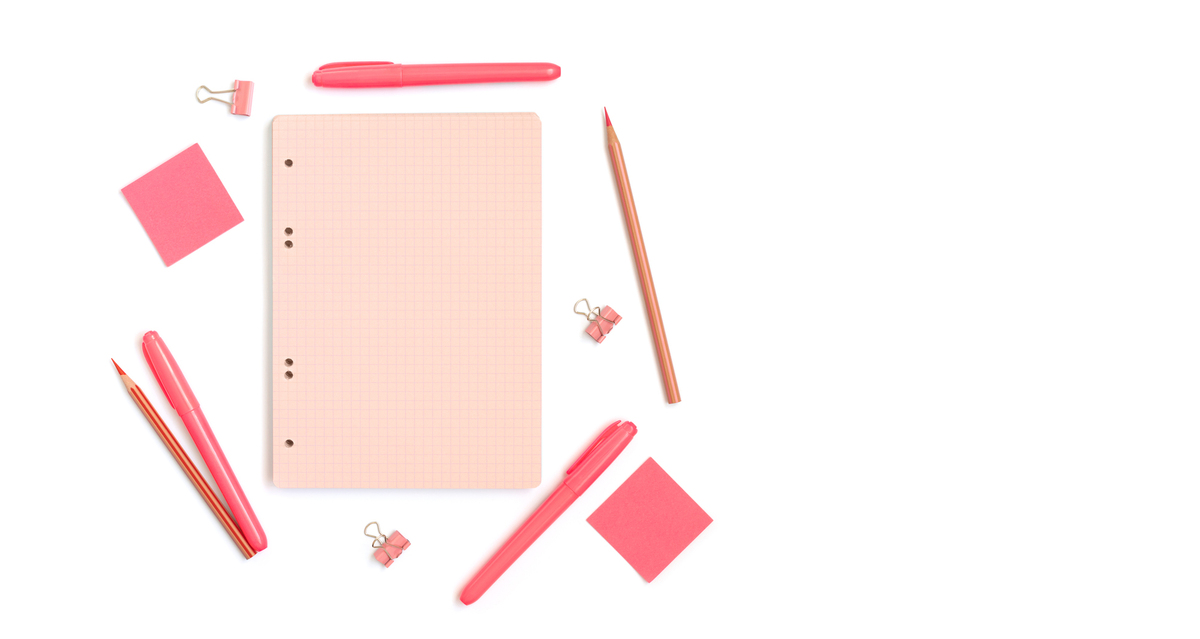ピンク系の文房具