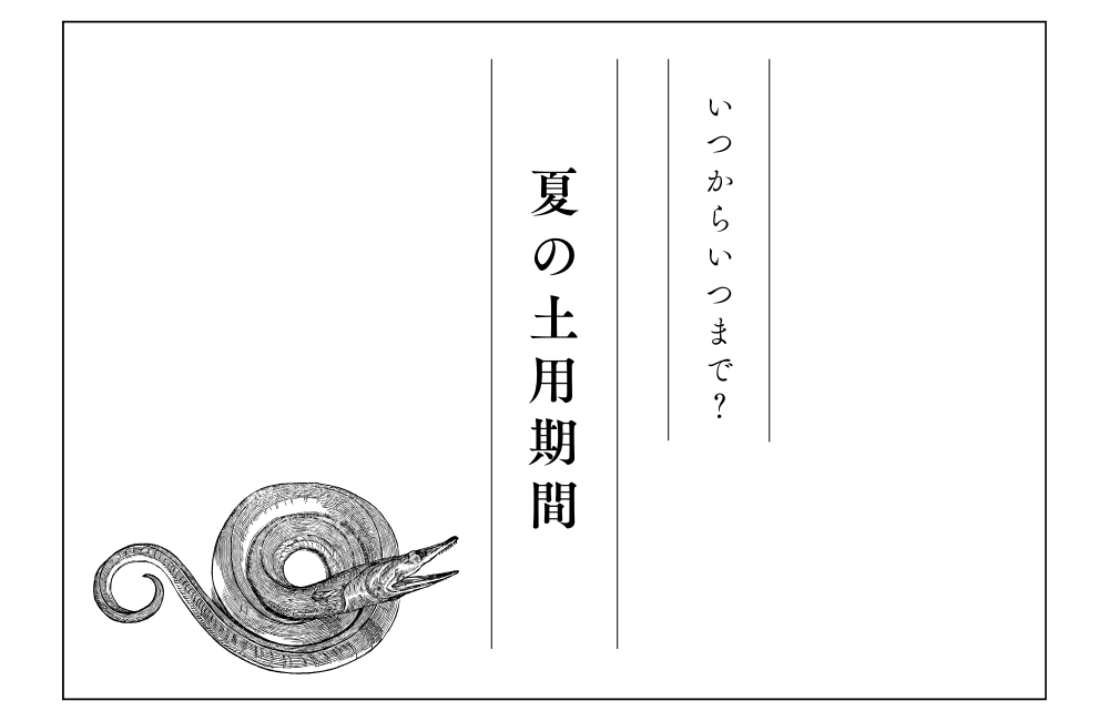 夏の土用期間はいつからいつまで？　サムネイル