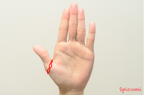 ［手相占い］親指の付け根の関節に鎖状に輪が連なっている手相の意味