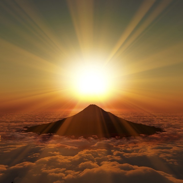 日の出［仕事運アップ待ち受け・壁紙画像］