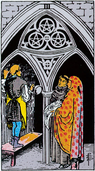 ペンタクルの3の基本的意味と正位置・逆位置
